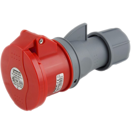 Famatel Utičnica spojka, 32A/380÷415, 4 Polni (3P+E), IP44 - 23302