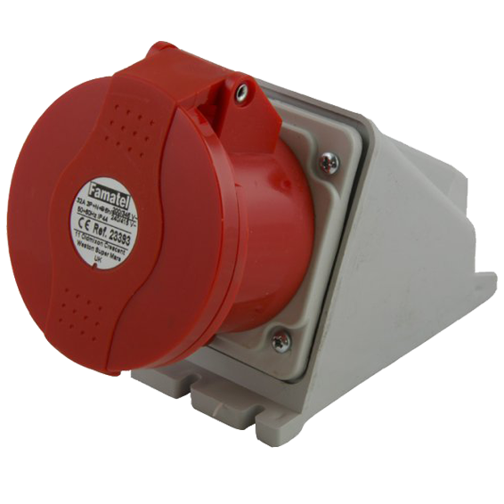 Famatel Utičnica zidna, 32A/380÷415, 5 Polna (3P+N+E), IP44 - 23393