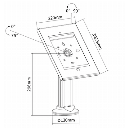 Maclean Stalak za iPad 2 / 3 / 4 / Air, Anti-theft - MC-677