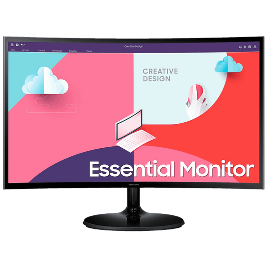 Samsung Monitor 27", Zakrivljeni, FullHD, HDMI, VGA - LS27C364EAUXEN