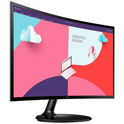 Samsung Monitor 27", Zakrivljeni, FullHD, HDMI, VGA - LS27C364EAUXEN