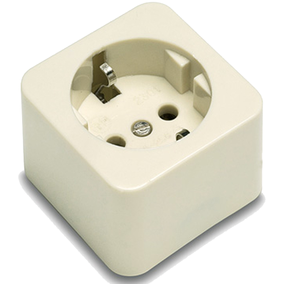 Famatel Utičnica Schuko 16A/250V, umetak od porculana - 2301