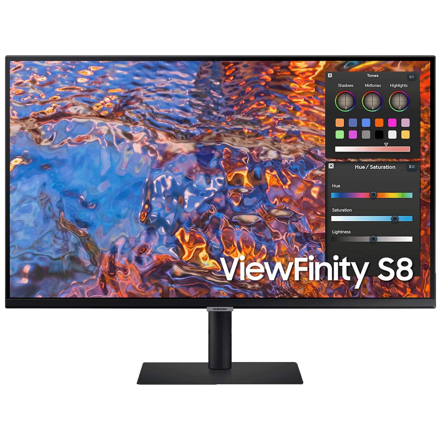 Samsung Monitor 32", Pivot, ViewFinity S8, UHD, HDMI, DisplayPort - LS32B800PXPXEN