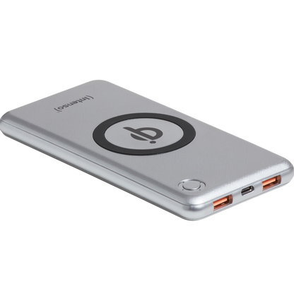 (Intenso) Prijenosni punjač za mobitele i tablete 10000mAh, bežični - POWERBANK WPD10000 silver