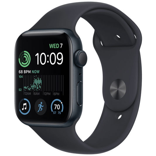 Apple SAT pametni, 1.78" LTPO OLED zaslon, vodootporan BT, WiFi - Watch SE 2022 44mm Midnight AC