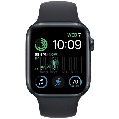 Apple SAT pametni, 1.78" LTPO OLED zaslon, vodootporan BT, WiFi - Watch SE 2022 44mm Midnight AC