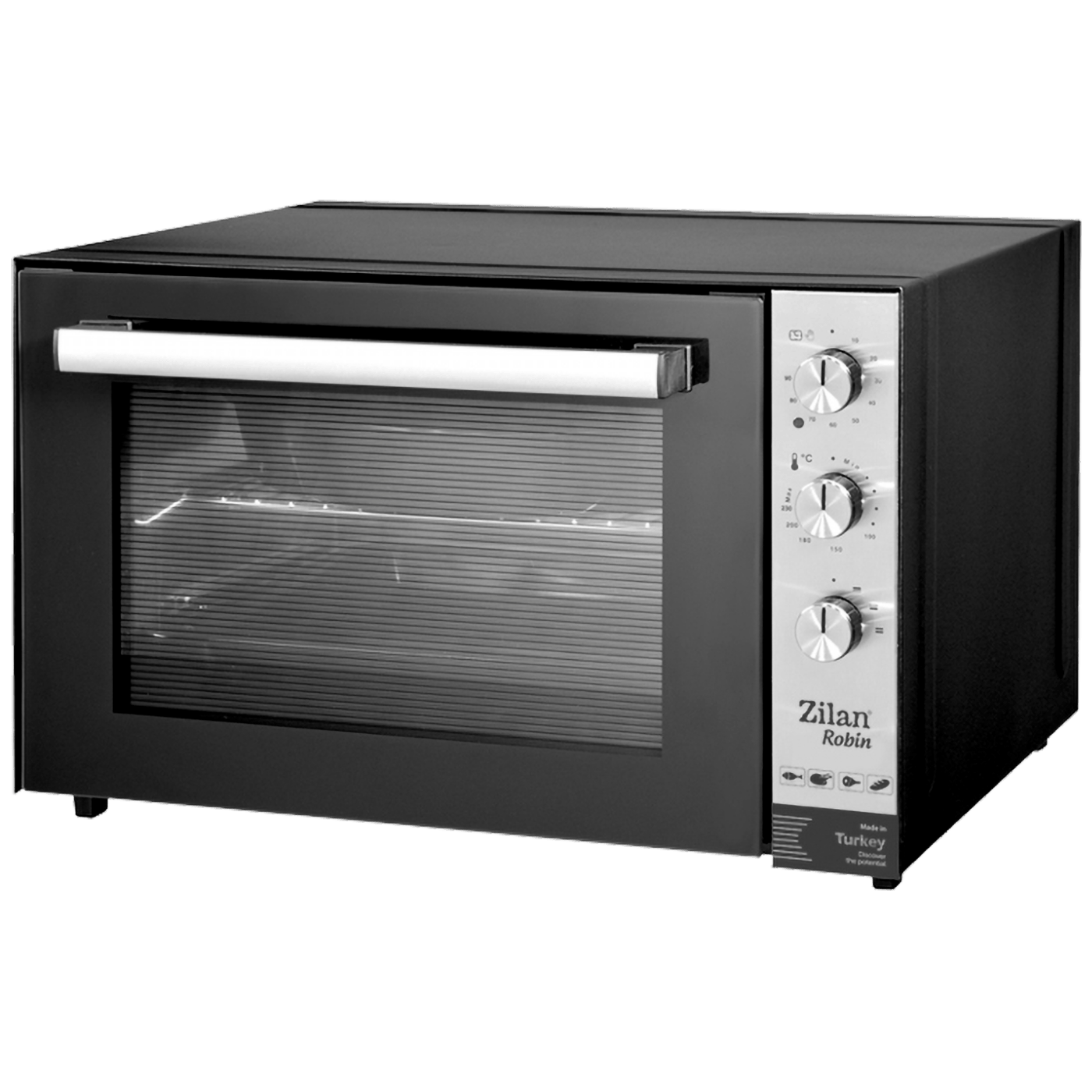 Zilan Mini pećnica, zapremina 70 l, 2000 W, crna - ZLN3741