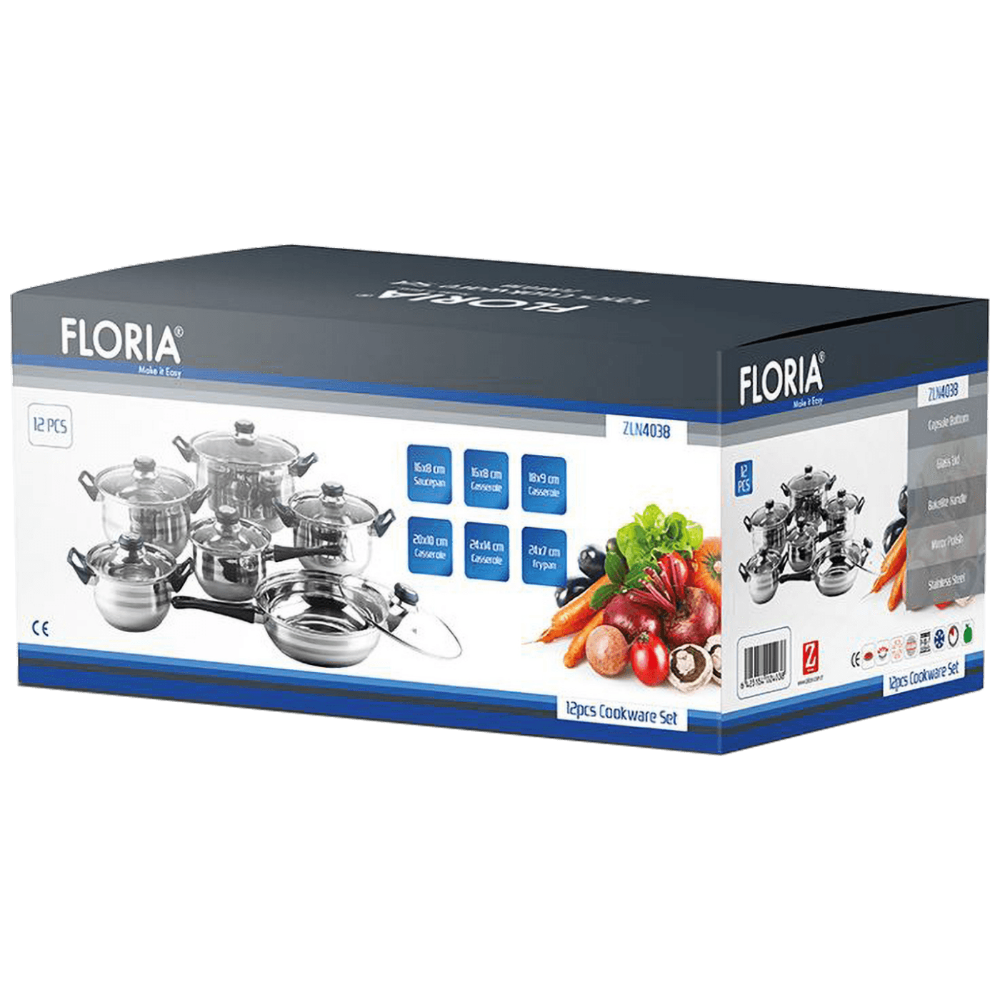 Floria Posuđe, set 12/1 - ZLN4038