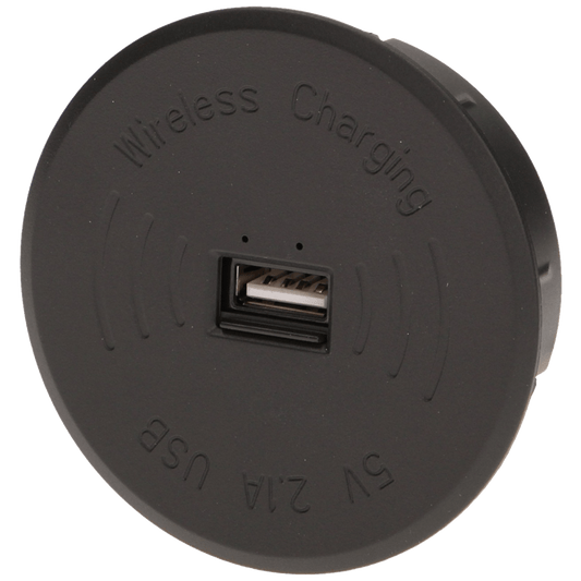 Orno Bežični punjač sa USB utorom, ugradbena - OR-AE-1367/B