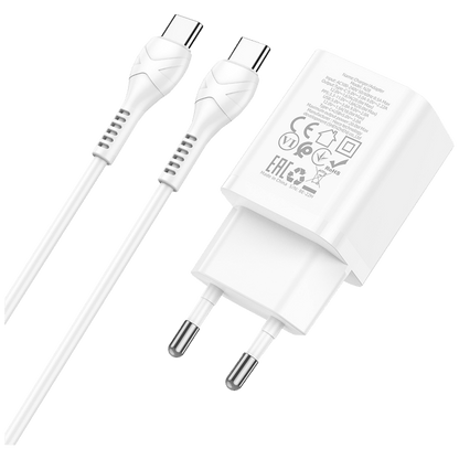 hoco. Punjač kućni sa type C kabelom, brzi, PD20W, QC3.0 - N28 Founder, tip C