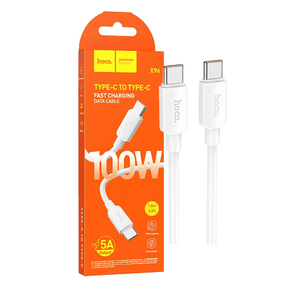 hoco. USB kabl za smartphone, type C, 100W, bijela - X96 Hyper, 100W, White