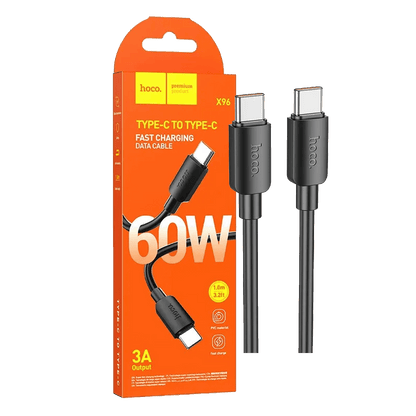 hoco. USB kabl za smartphone, type C, 60W, crna - X96 Hyper, 60W, Black