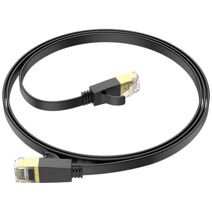 hoco. Mrežni kabl, CAT6, Gigabit Ethernet, flat, 1 met., crna - US07 General, 1 met.