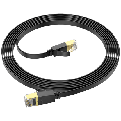 hoco. Mrežni kabl, CAT6, Gigabit Ethernet, flat, 3 met., crna - US07 General, 3 met.