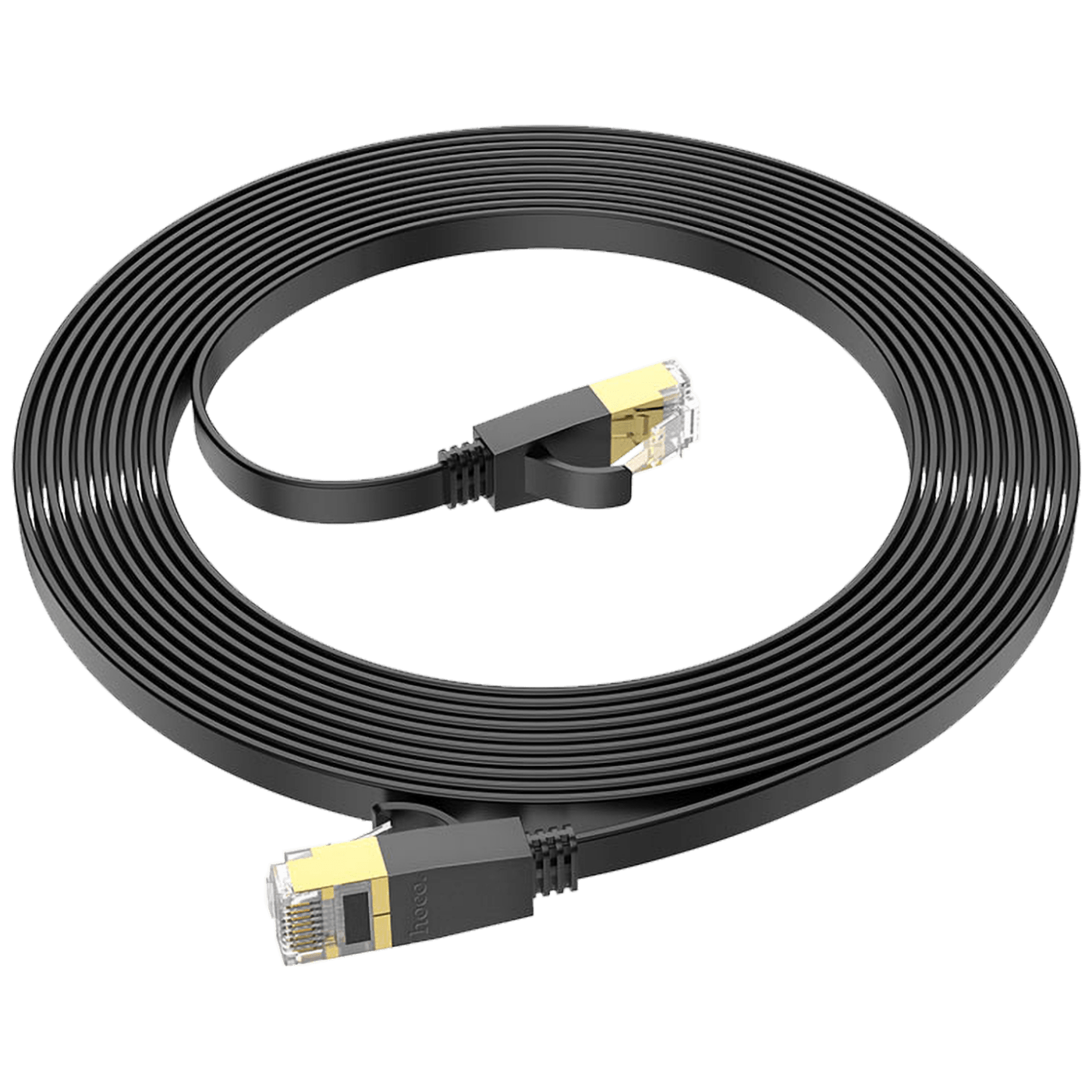 hoco. Mrežni kabl, CAT6, Gigabit Ethernet, flat, 5 met., crna - US07 General, 5 met.