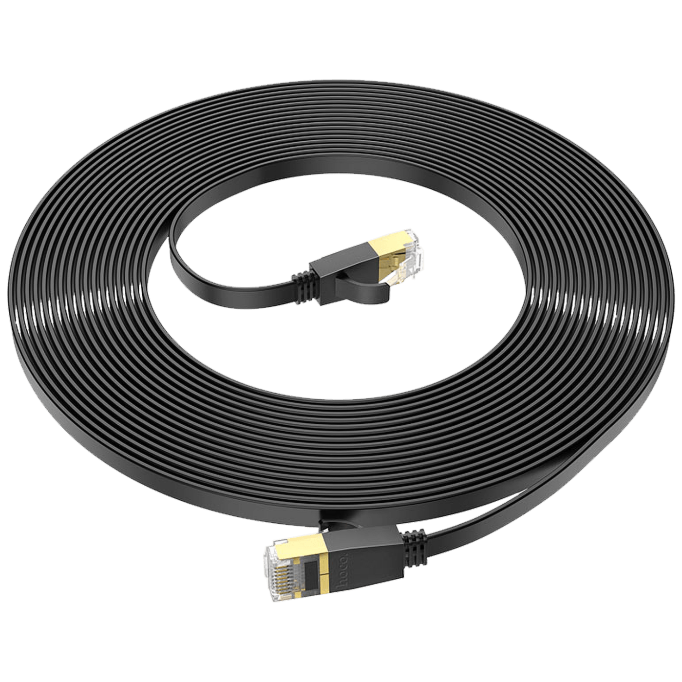 hoco. Mrežni kabl, CAT6, Gigabit Ethernet, flat, 10 met., crna - US07 General, 10 met.