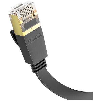hoco. Mrežni kabl, CAT6, Gigabit Ethernet, flat, 20 met., crna - US07 General, 20 met.