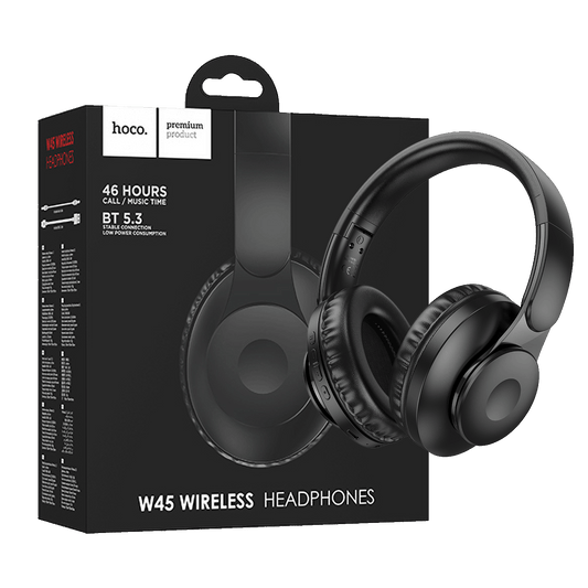 hoco. Slušalice bežične, Bluetooth - W45 Enjoy, Black