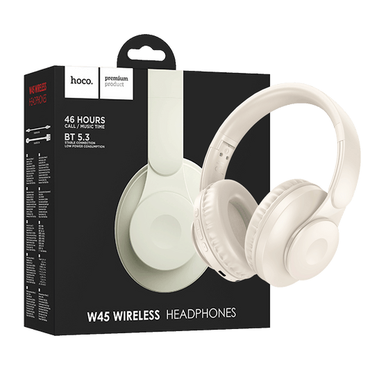 hoco. Slušalice bežične, Bluetooth - W45 Enjoy, White