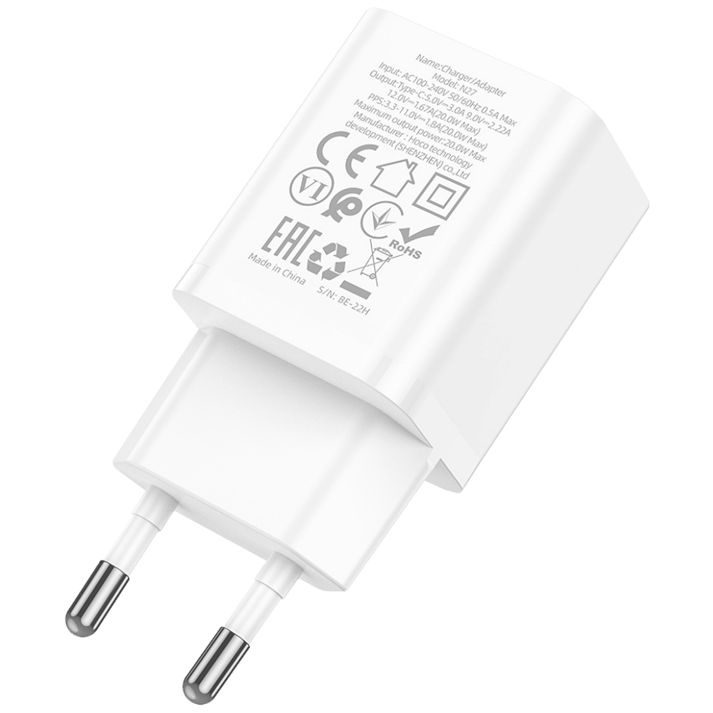 hoco. Punjač kućni, brzi, PD20W - N27 Innovative