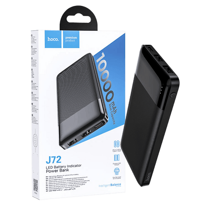 hoco. Punjač prijenosni za mobitele, 10000 mAh, 2A / 2A - J72 Easy travel