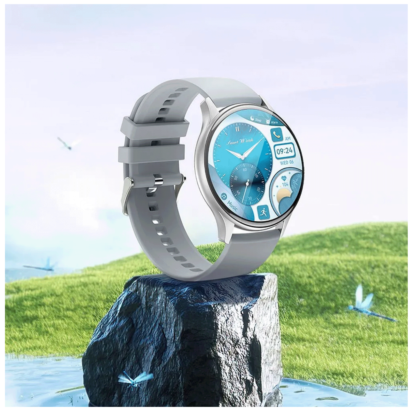 hoco. Pametni sat, 1.43" AMOLED, Bluetooth, IP68 - Y15 Silver