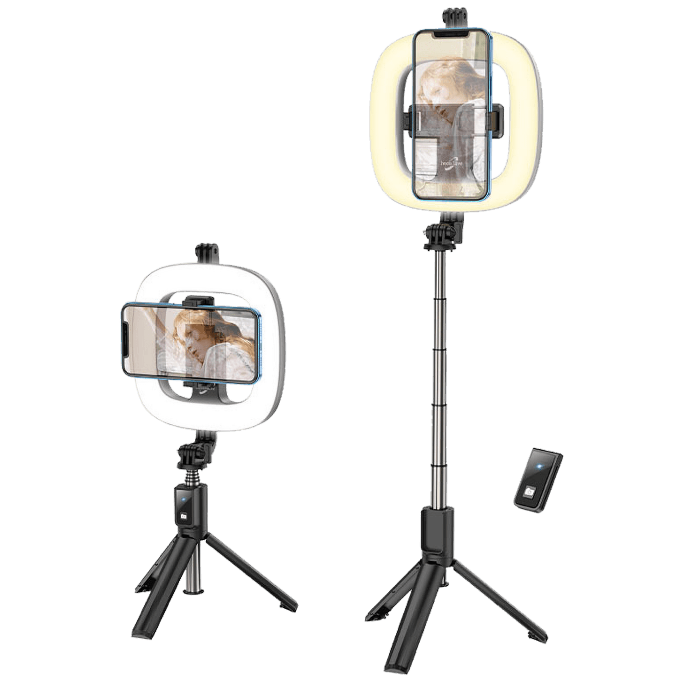 hoco. Držač za smartphone sa svjetlom, 4.7 - 6.5", Bluetooth - LV03 Plus Showfull