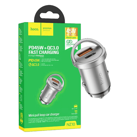 hoco. Auto punjač, brzi, PD45W+QC3.0 - NZ10 Handy