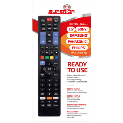 Superior Daljinski upravljač za LG/Samsung/Sony/Philips/Panasonic - Ready5 Smart Extended