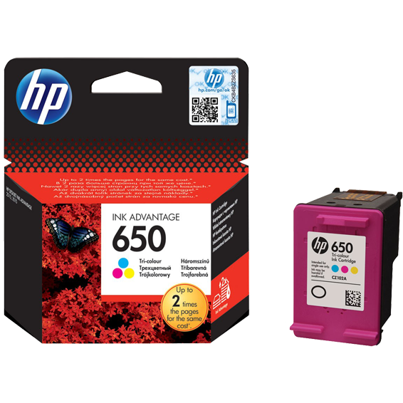 HP Tinta 650 (CZ102AE) ,boja,tri boje,6,5ml , 200str