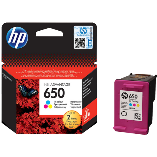 HP Tinta 650 (CZ102AE) ,boja,tri boje,6,5ml , 200str