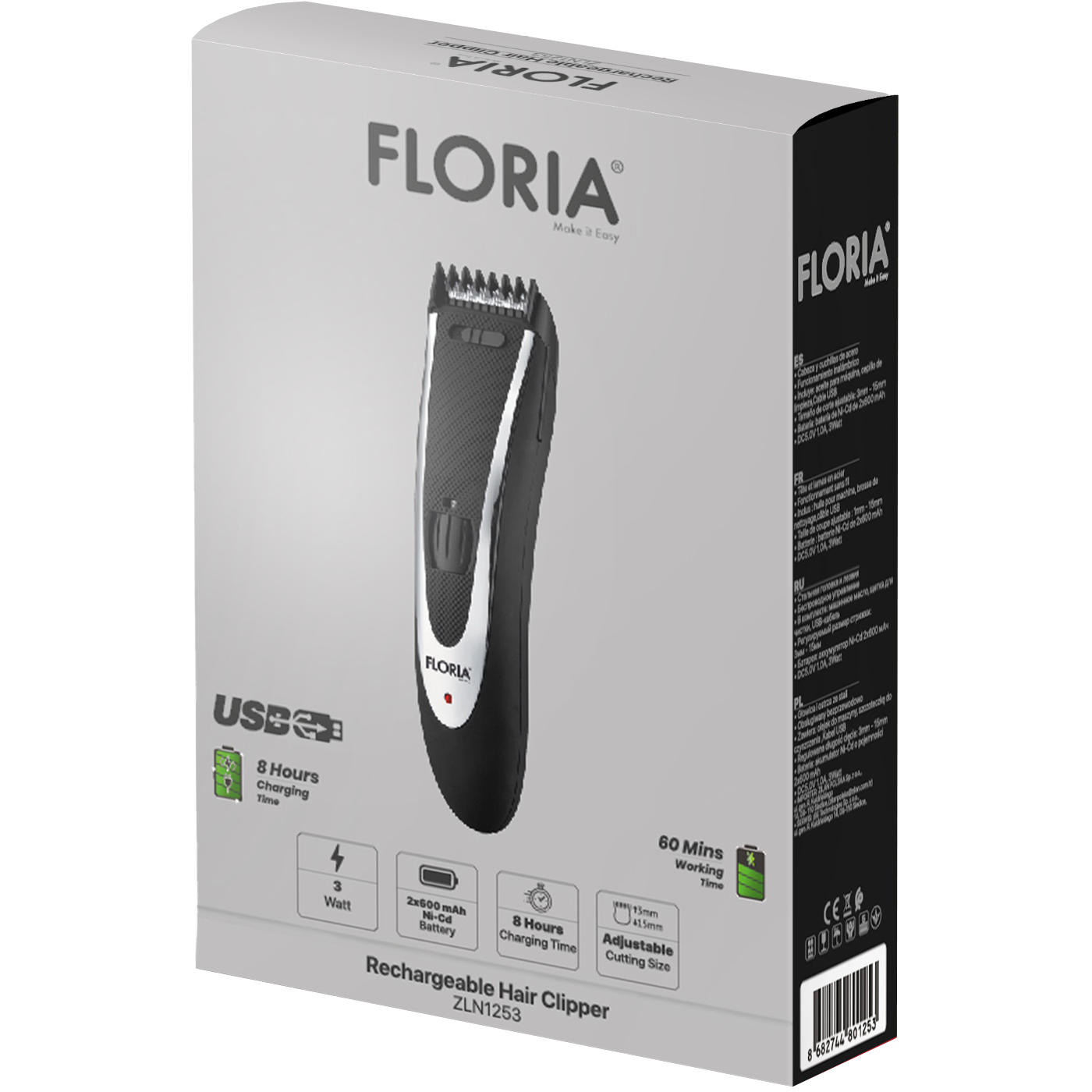 Floria Aparat za šišanje, accu, 1200mAh - ZLN1253