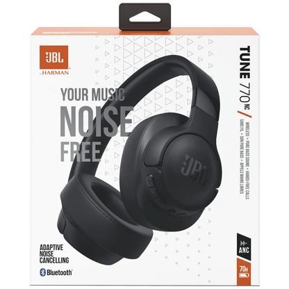 JBL Slušalice bežične sa mikrofonom, Bluetooth + audio kabel - Tune 770NC Black