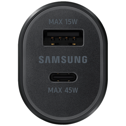 Samsung Auto punjač sa type C kabelom, brzi, USB-A, USB-C, 45W+15W - EP-L5300XB