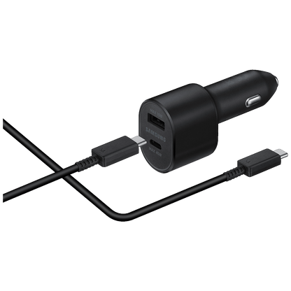 Samsung Auto punjač sa type C kabelom, brzi, USB-A, USB-C, 45W+15W - EP-L5300XB