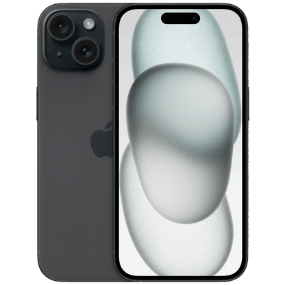 Apple iPhone 15, 128 GB, Super Retina XDR OLED 6.1" - iPhone 15 128GB Black; MTP03HN/A