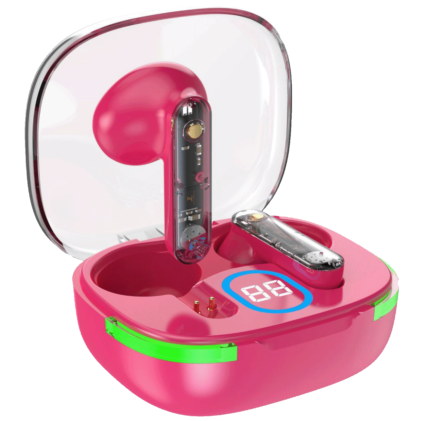 MeanIT Slušalica bežična, Bluetooth v5.3, crvena - TWS B80