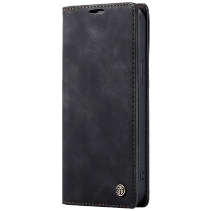 CaseMe Futrola preklopna za iPhone 14 Pro Max, koža, crna - Flip Lea. P. Case iPhone 14 Pro Max