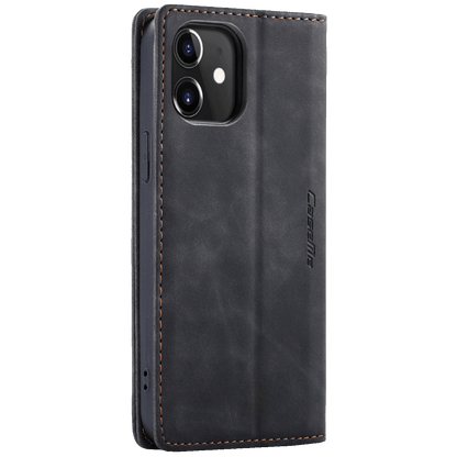 CaseMe Futrola preklopna za iPhone 12/12 Pro Max, koža, crna - Flip Lea. P. Case iPhone 12/12 Pro