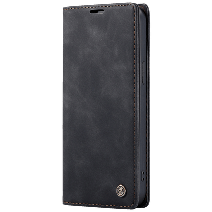 CaseMe Futrola preklopna za iPhone 12/12 Pro Max, koža, crna - Flip Lea. P. Case iPhone 12/12 Pro