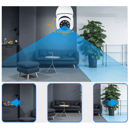 Escam Kamera za video nadzor, detektor pokreta, 4Mpixel, E27, WiFi - PR001