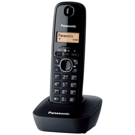Panasonic Telefon bežični, LED display, crna boja - KX-TG1611FXH