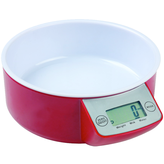 MELCHIONI family Vaga, kuhinjska, sa posudom, LCD display, crvena boja - ALLEGRA RW