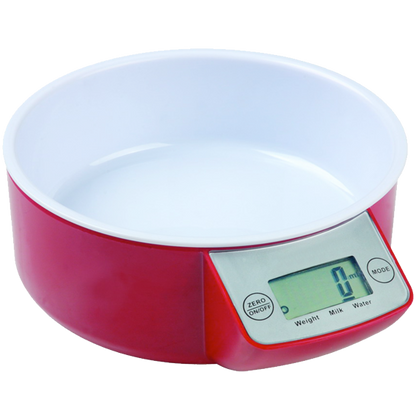 MELCHIONI family Vaga, kuhinjska, sa posudom, LCD display, crvena boja - ALLEGRA RW