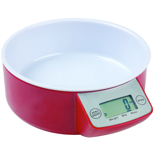 MELCHIONI family Vaga, kuhinjska, sa posudom, LCD display, crvena boja - ALLEGRA RW