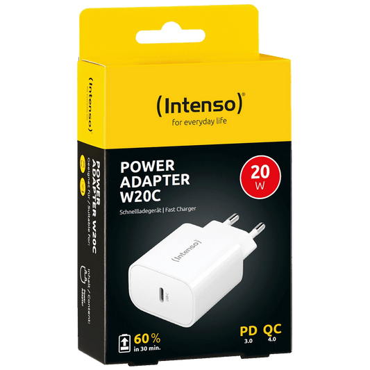 (Intenso) Punjač kučni, brzi, USB-C, 3A, 20W - Power Adapter W20C