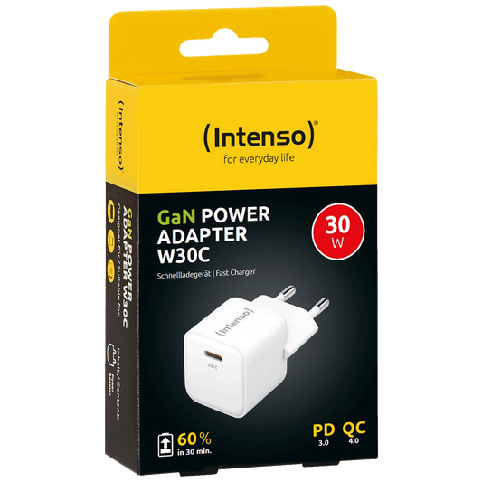 (Intenso) Punjač kučni, brzi, USB-C, 3A, 30W - Power Adapter W30C Gan