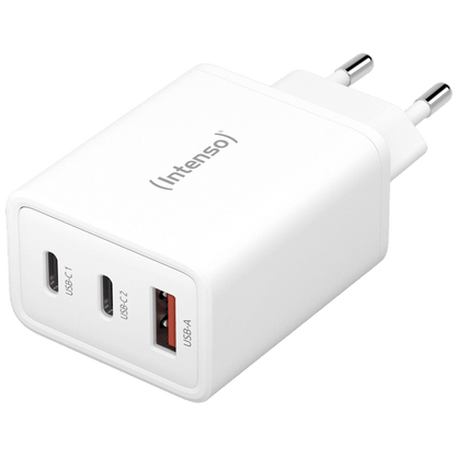 (Intenso) Punjač kučni, brzi, 1 x USB-A, 2 x UCB-C, 3A, 65W - Power Adapter W65ACC GaN