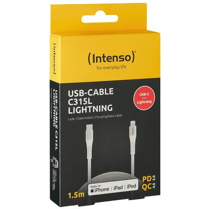 (Intenso) USB kabl za smartphone, USB type C to Lightning, 1.5 met. - USB-Cable C315L