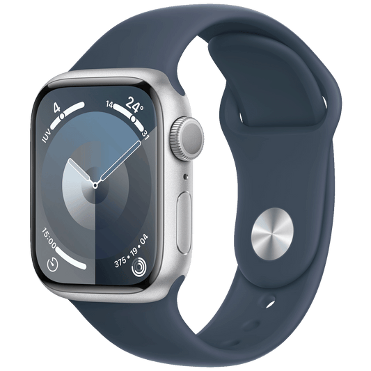 Apple Pametni sat, 1.69" LTPO OLED zaslon, vodootporan BT, WiFi - Watch Series 9 GPS 41mm Silver